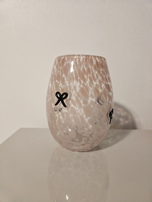 Bow Icon Glass Anthropologie Dupe Icon Wine Glass