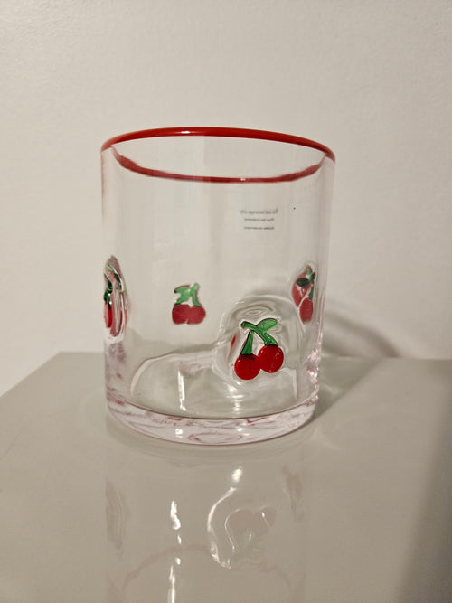 Cherry Icon Juice Glass Anthropologie Dupe Icon Glass